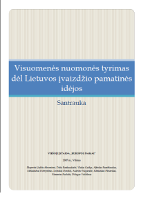 Lietuvos ivaizdzio pamatines idejos tyrimas 2007